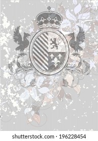 ornamental heraldic shield
