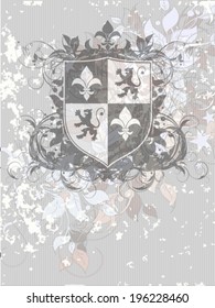 ornamental heraldic shield