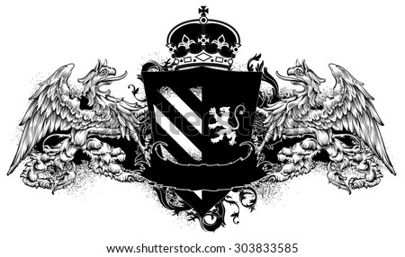 ornamental heraldic shield