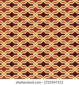 Ornamental Intricate Seamless Shape Pattern with Geometric and Tribal Influences