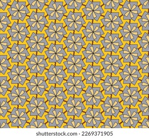 ornamental kaleidoscope origami flowers basic vector geometric floral, botanic flower illustration element organic, paper folding art texture, fabric design seamless pattern, wrapping paper 