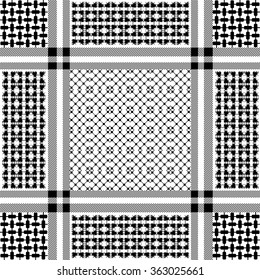 Ornamental Keffiyeh Vector Pattern Geometric Print Stock Vector ...