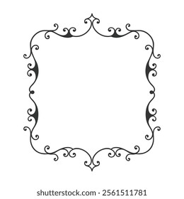 Ornamental label frame vector illustration design image. Luxury vintage frames set, sticker or invitation card. Decorative vintage borders and frames, floral ornament, Wedding and restaurant menu.