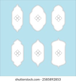 Ornamental label frames. set of luxury vintage frames, collection of retro labels, Royal wedding insignia, sale sticker or invitation card. Isolated vector symbols