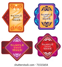 ornamental labels