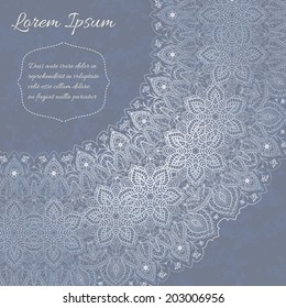 Ornamental lace pattern.