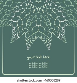 Ornamental lace pattern. Background for celebrations, holidays, sewing, arts, crafts, scrapbooks, setting table, cake decorating. Lace doily. There is a place for your text. 