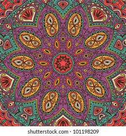 ornamental lace pattern, circle background with many details, looks like crocheting handmade lace, seamless texture