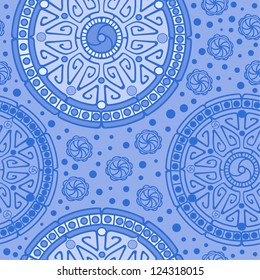 ornamental lace pattern, circle background with many details, looks like crocheting handmade lace, seamless texture