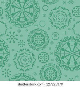 ornamental lace pattern, circle background with many details, looks like crocheting handmade lace, seamless texture