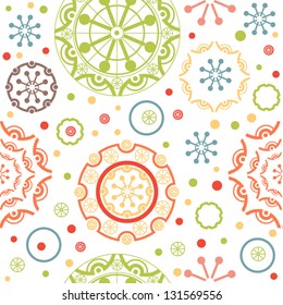 ornamental lace pattern, circle background with many details, looks like crocheting handmade lace, seamless texture