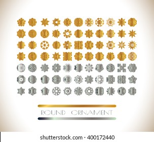Ornamental lace pattern for wedding invitations and greeting cards. Gold, silver mandala on background. Traditional golden, silver decor