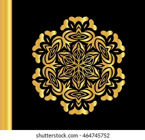 Ornamental lace pattern for wedding invitations and greeting cards. 