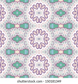 Ornamental lace seamless pattern can be used for wallpaper, pattern fills, web page background,surface textures. Vector illustration.  