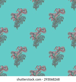 Ornamental Lace Seamless Pattern with Ornate detailed Ornament. Useful for Packaging, Invitations, Gift Cards and Scrapbooking. Vector Vintage art traditional, Islam, arabic, indian, ottoman motifs