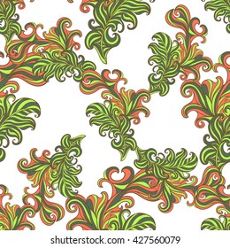 Ornamental Lace Seamless Pattern with Ornate detailed Ornament. Useful for Packaging, Invitations, Gift Cards and Scrapbooking. Vector Vintage art traditional, Islam, arabic, indian, ottoman motifs
