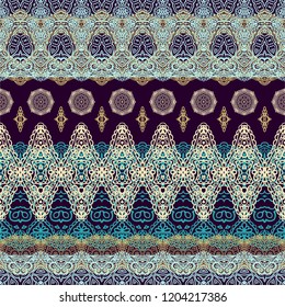 Ornamental laced vector texture, seamless ornament, oriental style