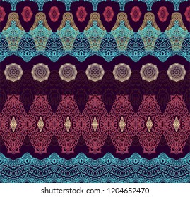 Ornamental laced vector texture, seamless ornament, oriental style