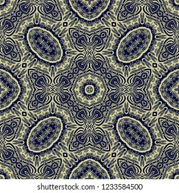 Ornamental laced vector texture, seamless ornament, oriental style