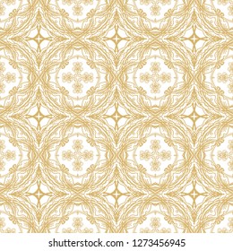 Ornamental laced vector texture, seamless ornament, oriental style