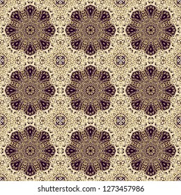 Ornamental laced vector texture, seamless ornament, oriental style