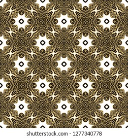Ornamental laced vector texture, seamless ornament, oriental style