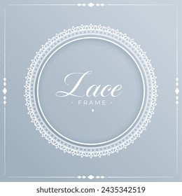 ornamental lacy frame background for classical border and pattern design vector