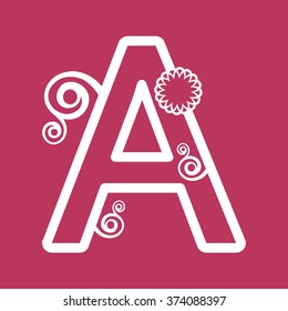 ornamental letter A