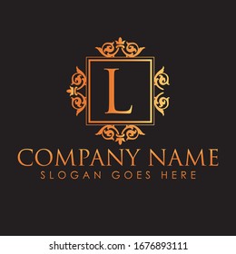 Logo-Design für Ornamentiv-Buchstaben Vektorillustration, Dieses Logo für Zierbriefe ist hochauflösendes Logo für Vektorillustrationen. Sie können überall verwenden.