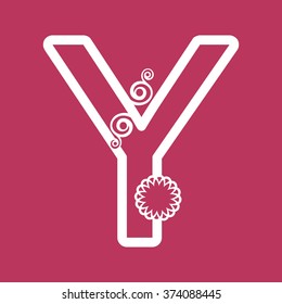 ornamental letter Y