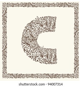 Ornamental letter for your design