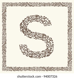 Ornamental letter for your design