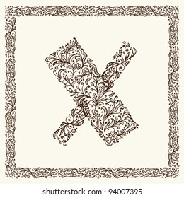 Ornamental letter for your design
