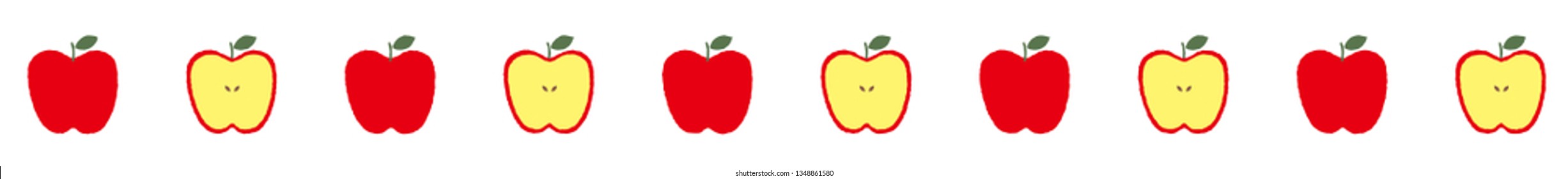 Ornamental line of the apple