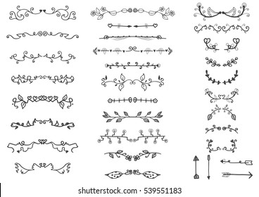 Ornamental lines and stripes doodle of free hand drawing sketch vector