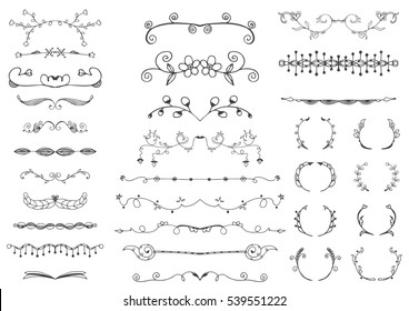 Ornamental lines and stripes doodle of free hand drawing sketch vector