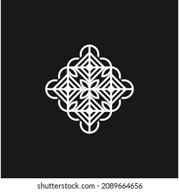 Ornamental Logo, Geometric Emblem, Pattern Logo Icon, Luxury Style.