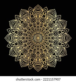 ornamental luxury gold mandala background