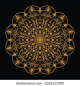 Ornamental luxury mandala pattern 3 in 1 design
