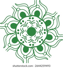 Ornamental luxury mandala pattern 3 in 1 design