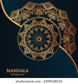 Patrón ornamental de Mandala de lujo con un patrón arabesco real estilo árabe islámico estilo. Motivos tradicionales turcos e indios. Ideal para tejidos y textiles, papel pintado, embalaje, etc.