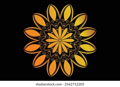 Ornamental luxury mandala pattern, Circular pattern in the form of a mandala. Henna tattoo, mandala. Mehndi style. 