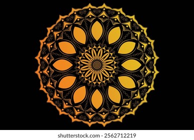 Ornamental luxury mandala pattern, Circular pattern in the form of a mandala. Henna tattoo, mandala. Mehndi style. 