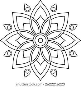 Ornamental luxury mandala pattern design