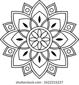Ornamental luxury mandala pattern design
