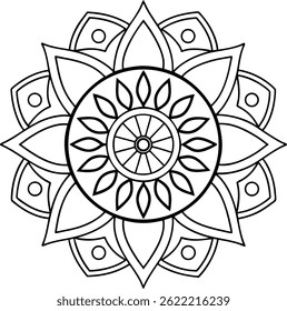 Ornamental luxury mandala pattern design