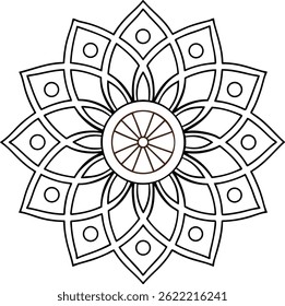 Ornamental luxury mandala pattern design