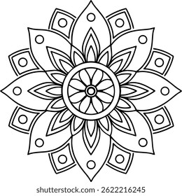 Design de padrão de mandala de luxo ornamental