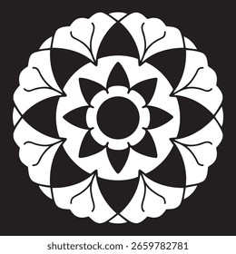 Diseño de patrón de mandala de lujo ornamental