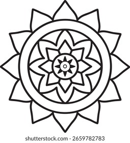Dekorative Luxus Mandala Muster Design